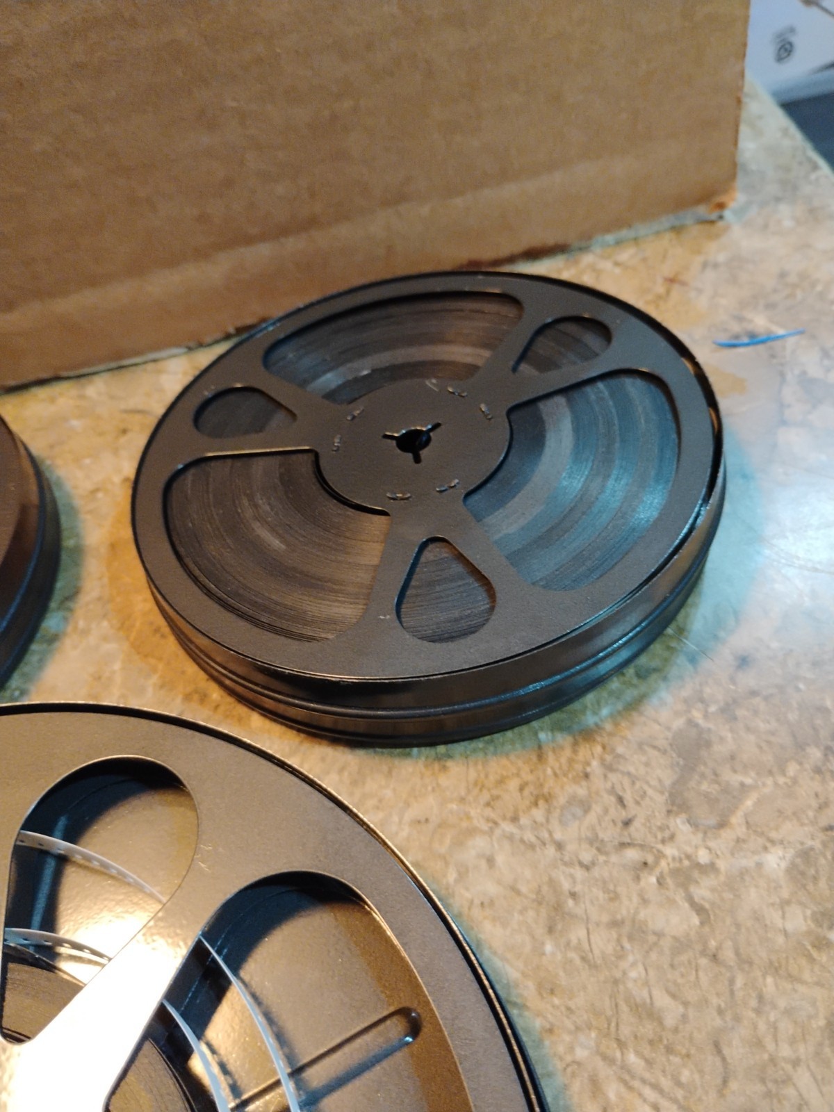 Lot Of 5 Vintage Reel film Canister and Film