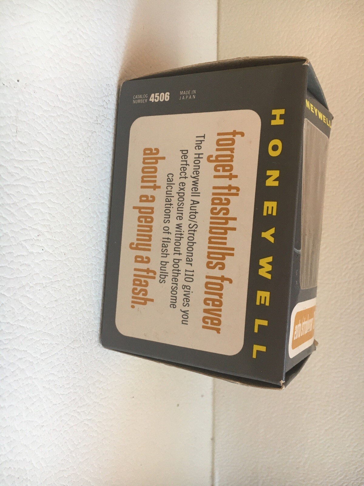 Honeywell Auto / Strobonar 110 Made Japan Cat Number 4506