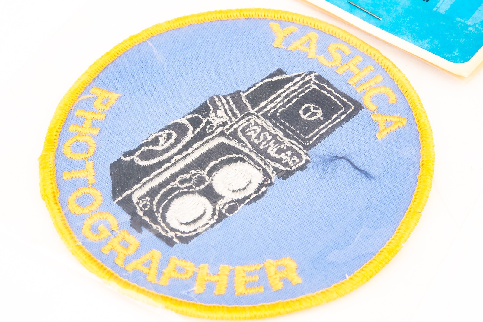 Yashica Photographer Camera Shirt Jacket Patch Blue & Gold 4” By Kalt MINT V27