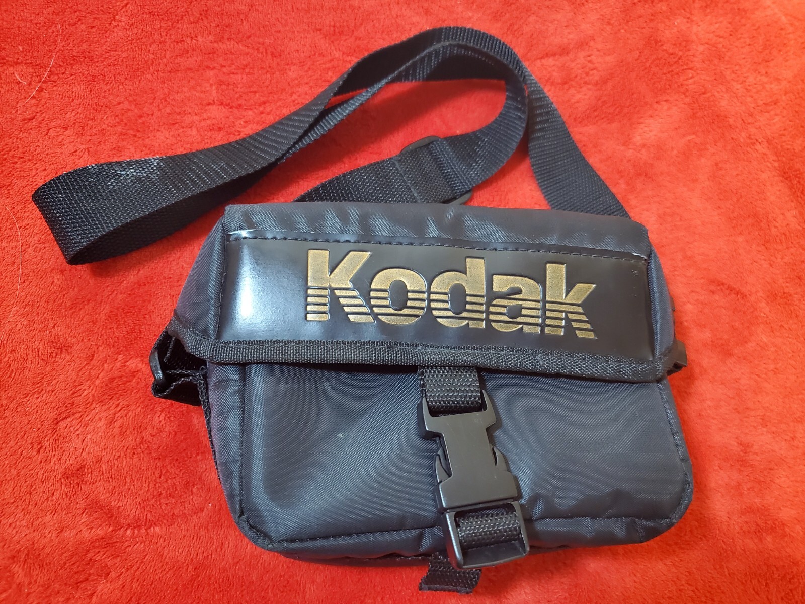 Vintage Vtg Kodak Camera Camcorder Black Soft Case Carry Bag