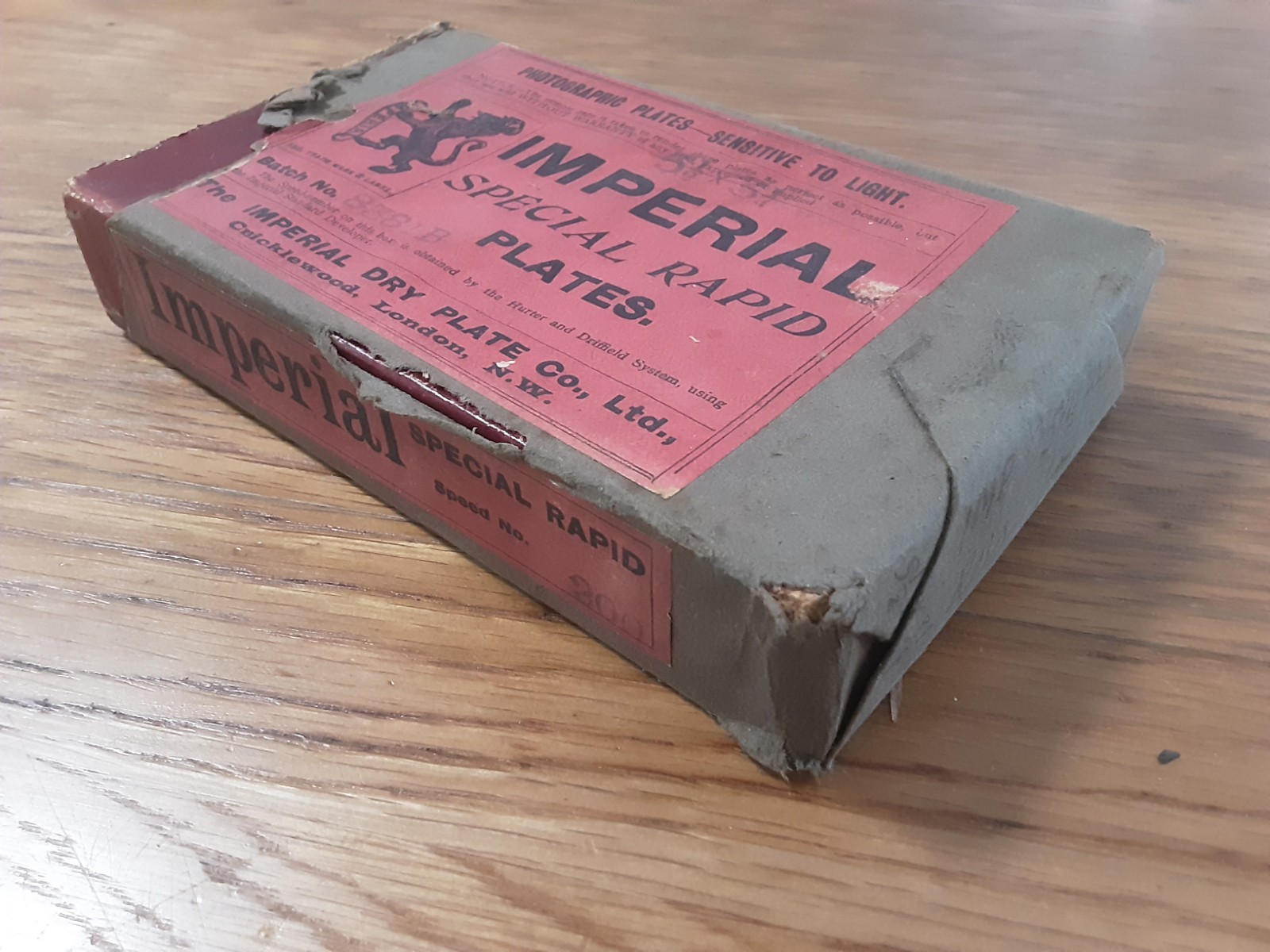 Rare Antique Box Of Photographic Plates, 5 1/2 x 3 1/4, Imperial Dry Plate Co