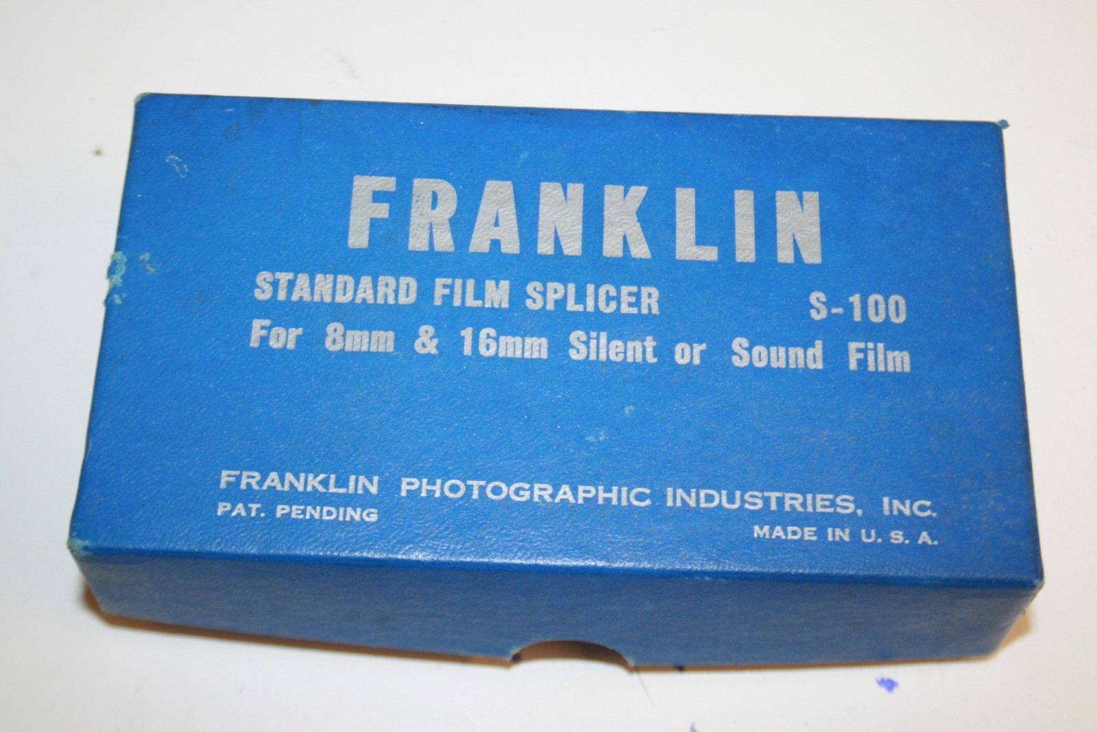 Vintage Mid Century Franklin Industries 8mm Film Splicer w/ Original Box Rare