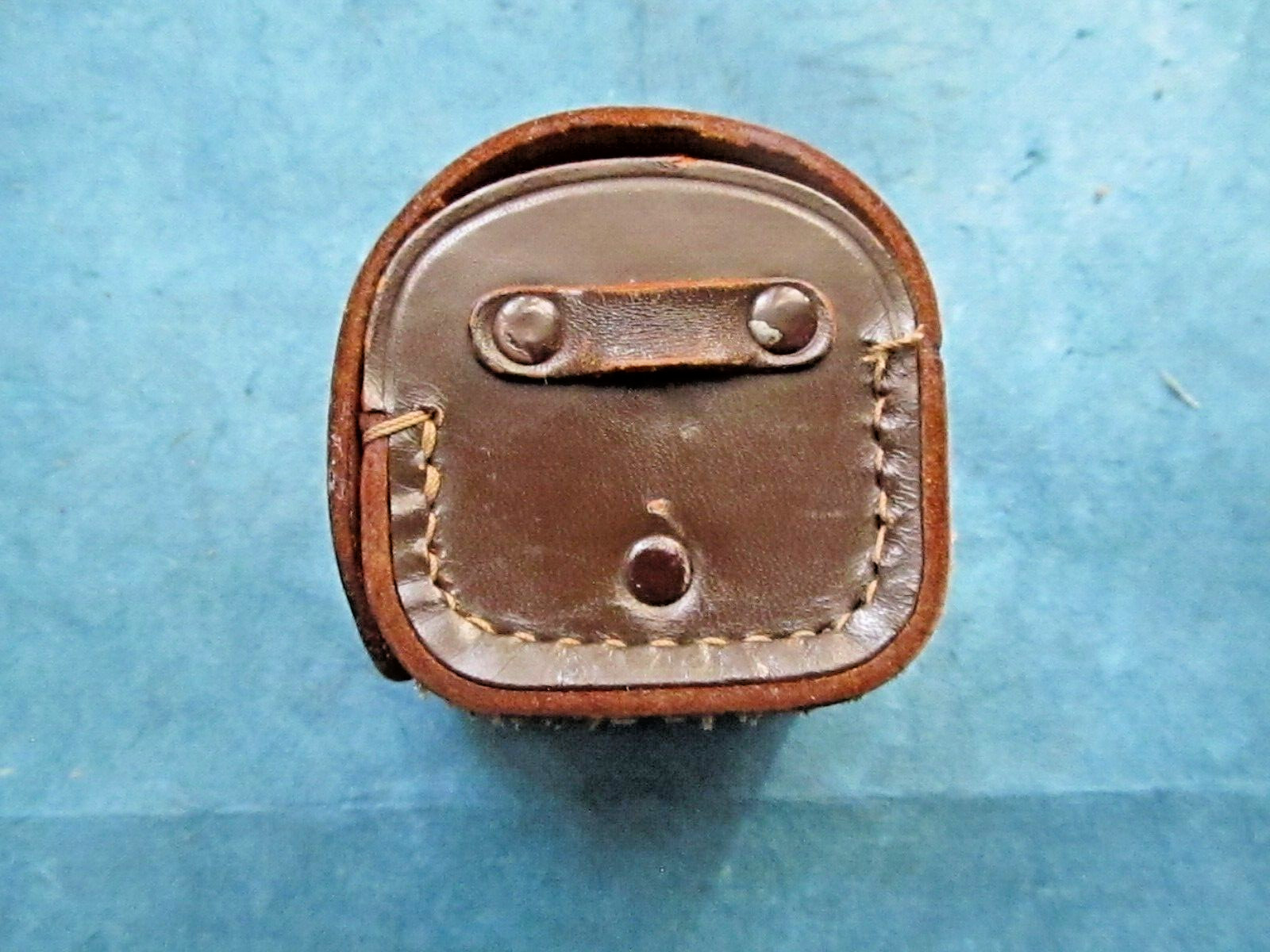 Vintage brown leather camera filters/accessories holder by Lord