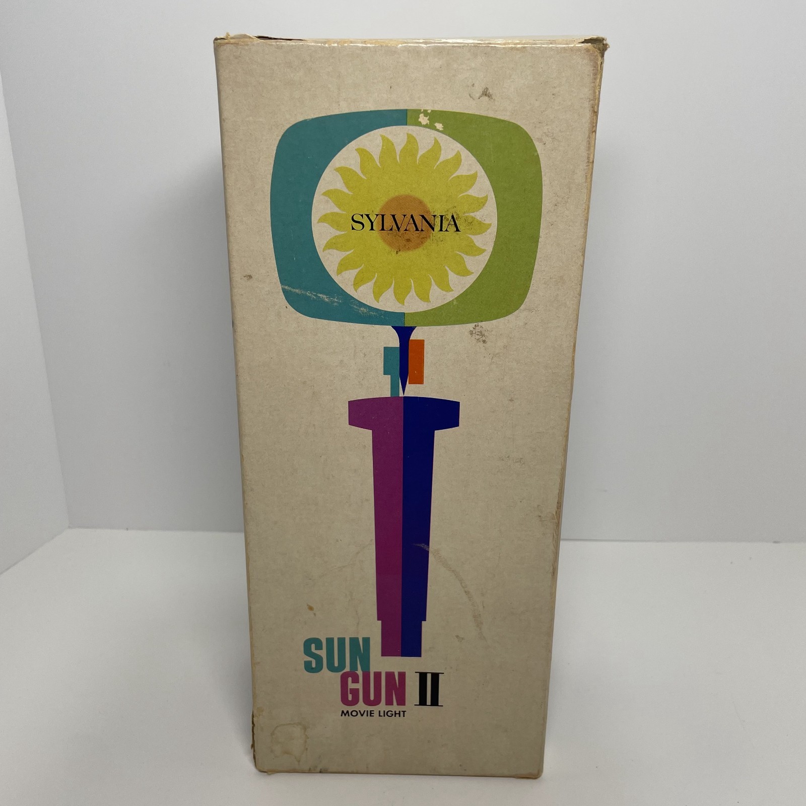 Vintage Sylvania Sun Gun Movie Light SG-50 W Original Box & Manual, Works Well
