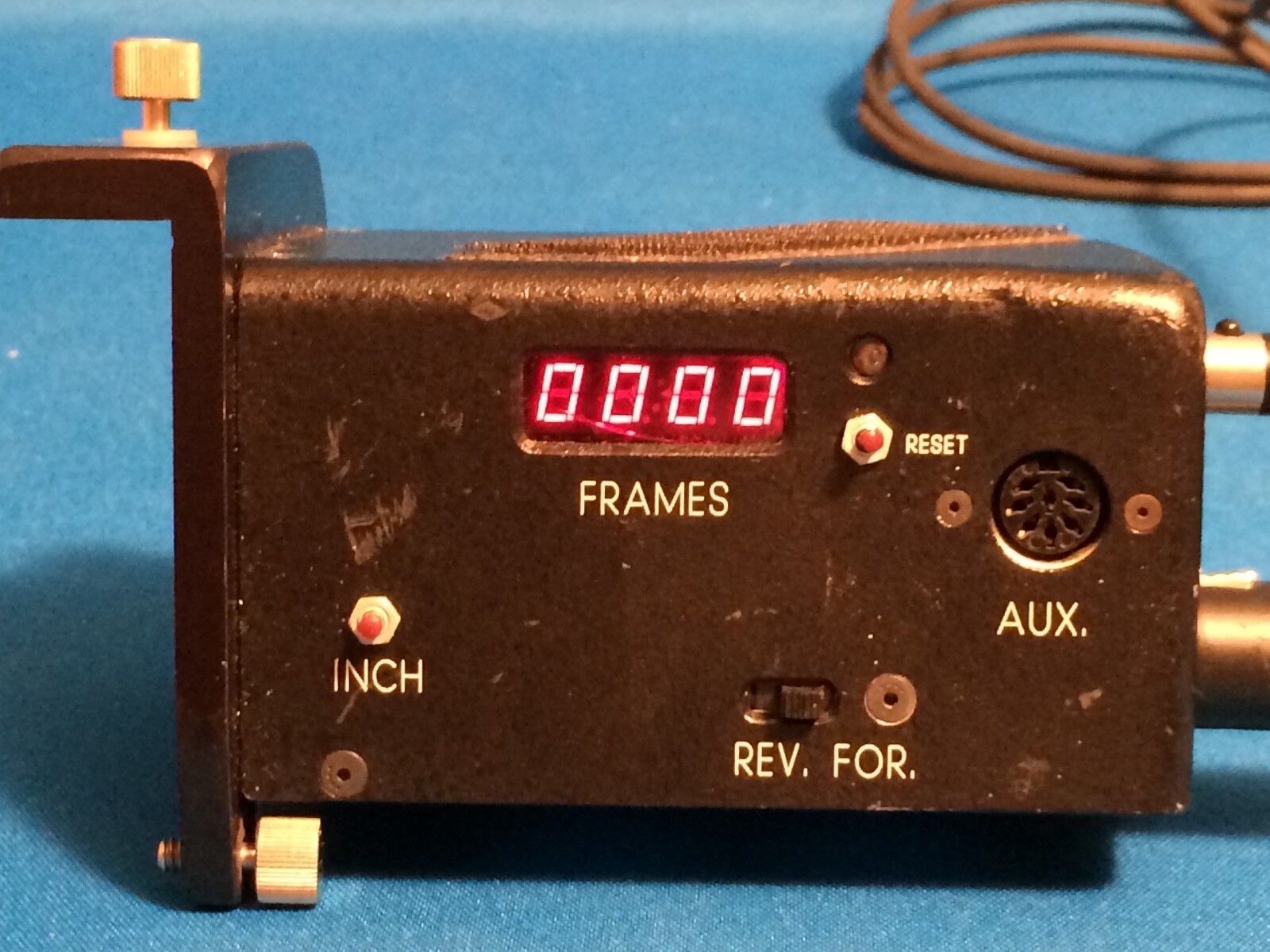 NORRIS TIME-LAPSE INTERVALOMETER-CONTROLLER/MOTOR for 35mm MITCHELL MOVIE-CAMERA