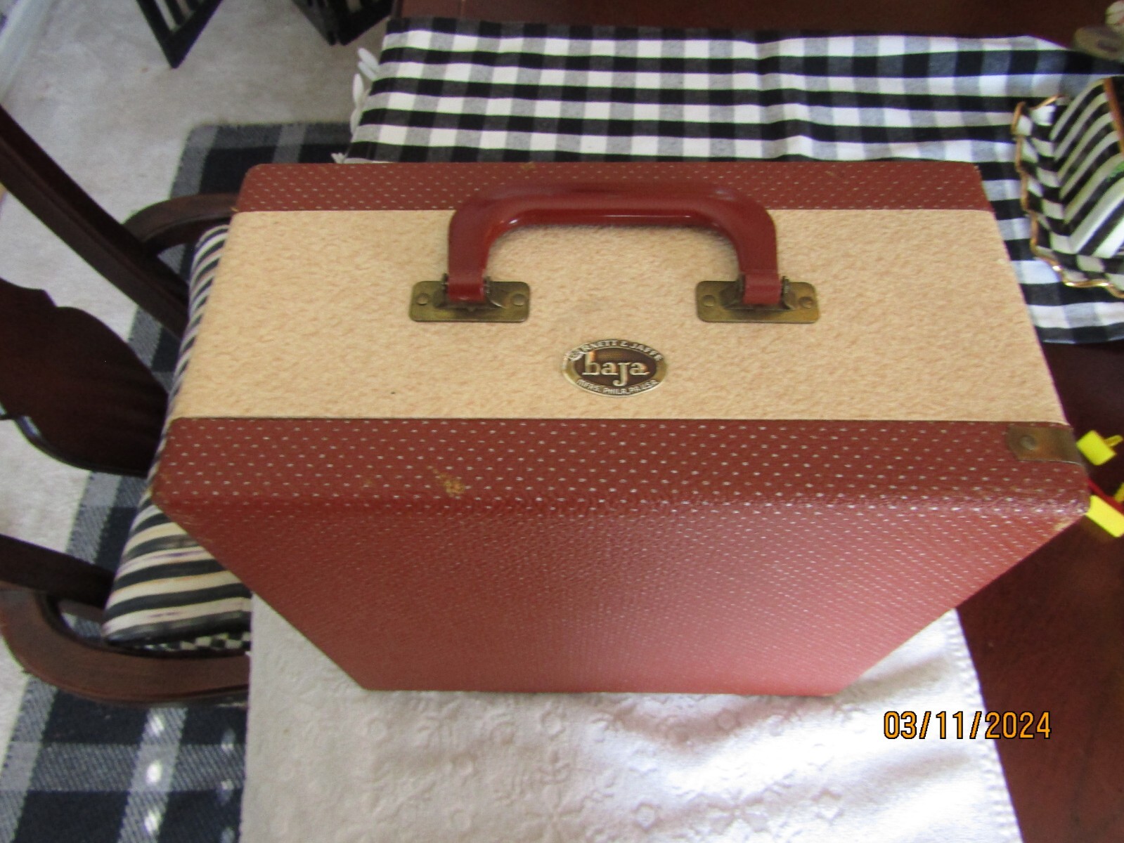 Vintage Barnett & Jaffe Baja Portable Slide Storage Case w 4 Airequipt Magazines