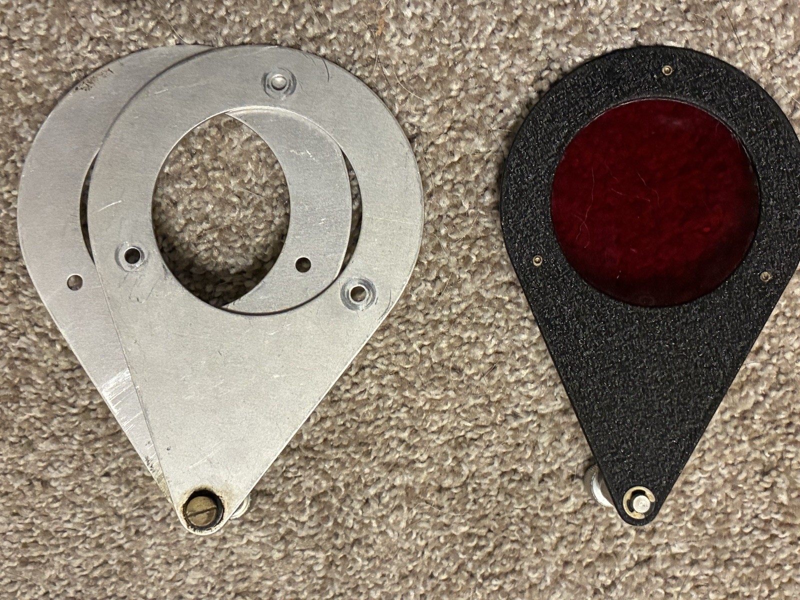 Vintage Omega D2 Darkroom Enlarger Red Safety Filter & Clear Filters