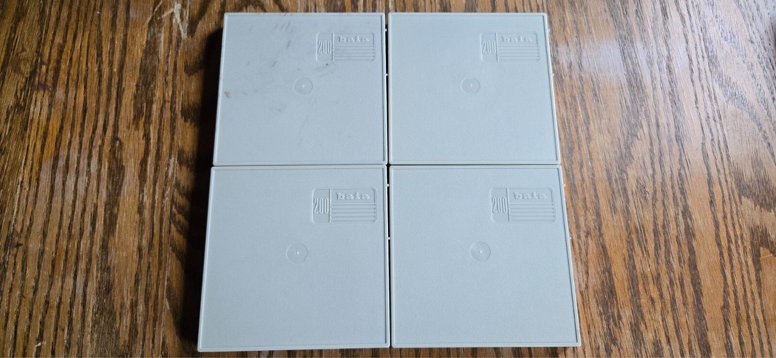 Set of 4 Unused Baia 200 Dual 8mm Movie Film Reels In Case Storage Boxes
