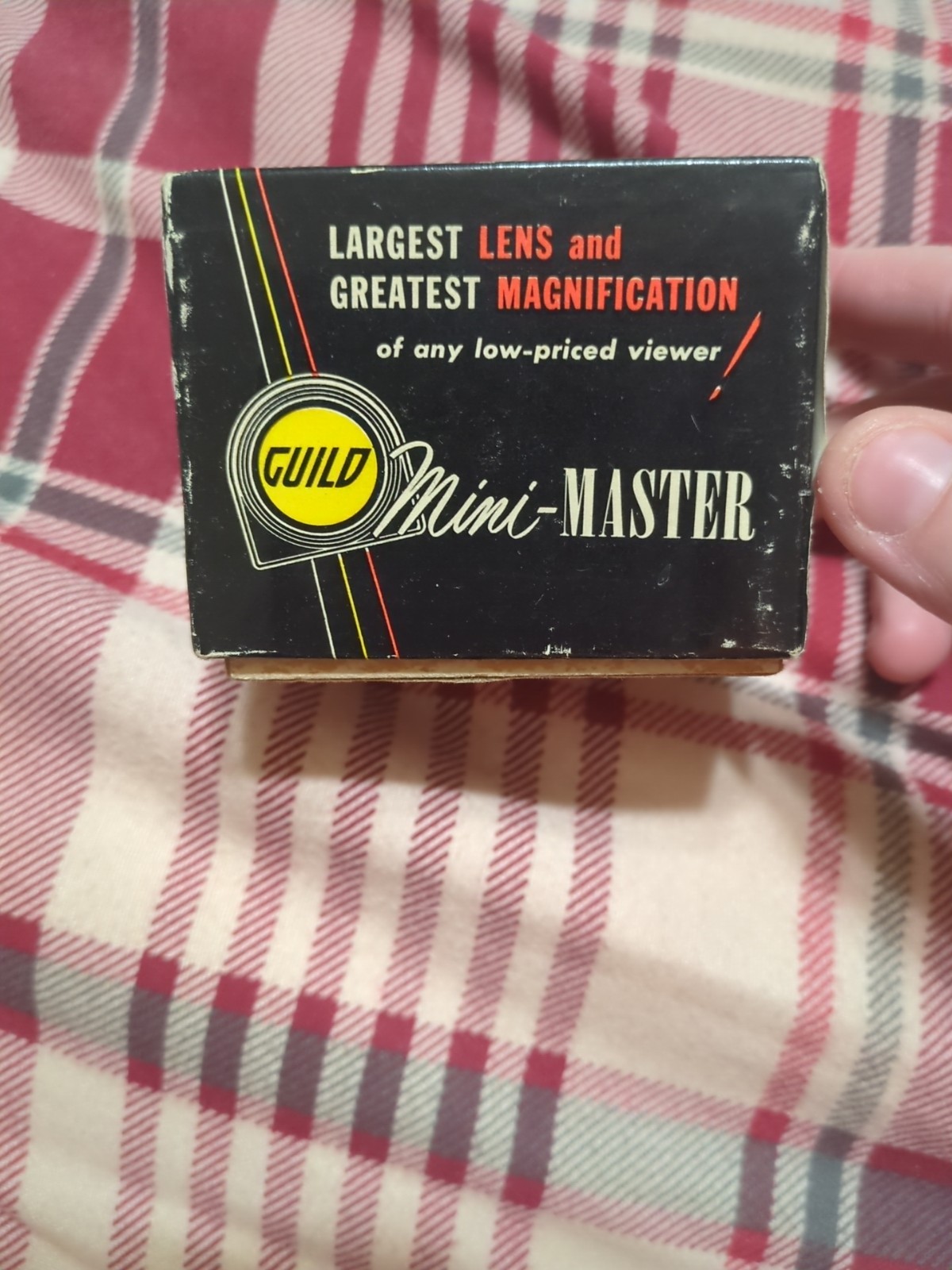 VINTAGE 1950s CRAFTMAN’S GUILD MINI-MASTER SLIDE VIEWER WITH ORIGINAL BOX