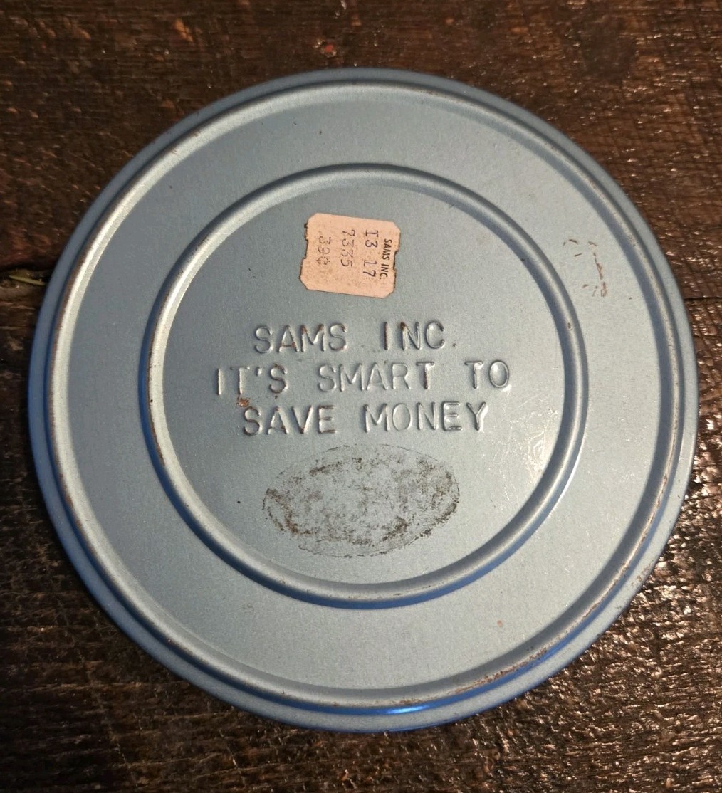 Vintage SAMS INC 5 Inch Metal Film Storage 8mm Film Reel