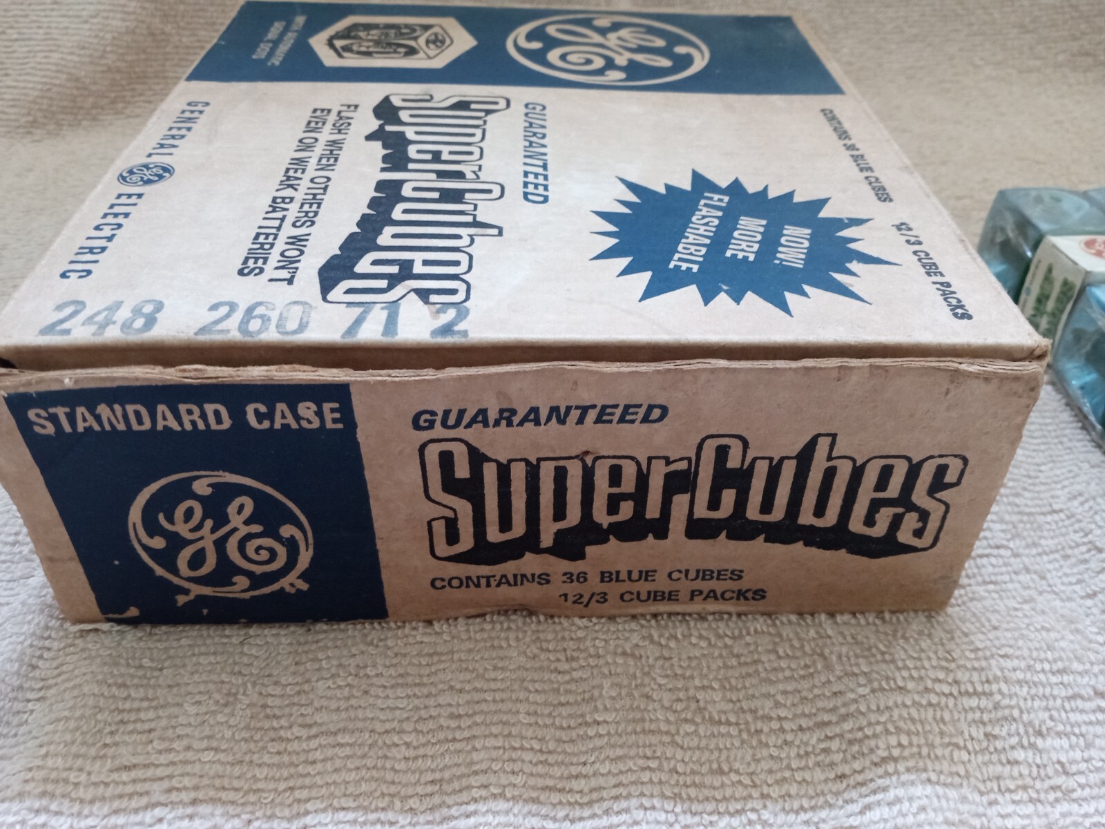 Vintage 45 GE SuperCubes 15/3 Cube Packs Original Packaging NOS Bundle