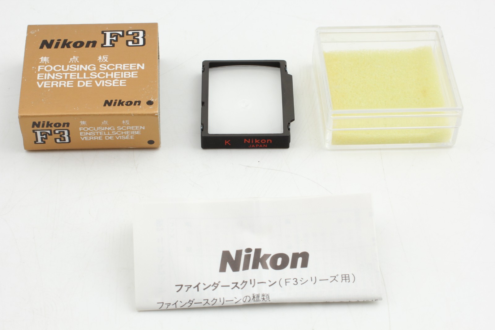 [Unused] Nikon F3 Focusing Screen Type K Matte Microprism For F3 HP From JAPAN