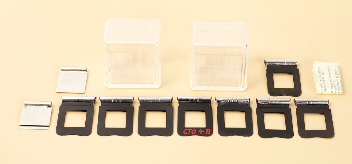 Set 8x Bolex Filter Holder for Wratten Gel Filters for H16 Reflex Cameras