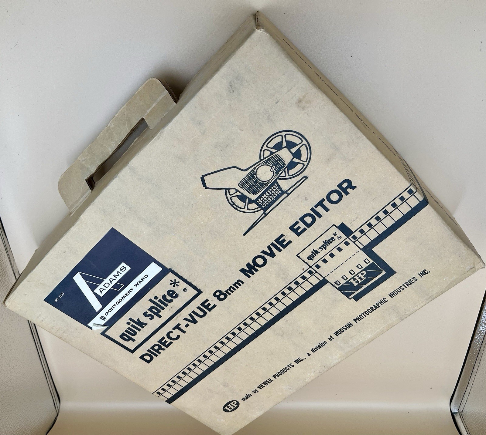 Vintage Hudson HPI 8mm Quik Splice MOVIE EDITOR 2 Reels Original Box Turns On
