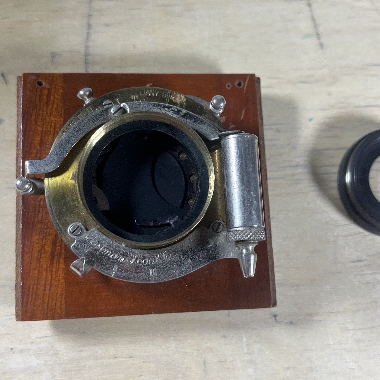 Bausch & Lomb Rapid Rectilinear Lens Eastman Kodak Shutter made 1897