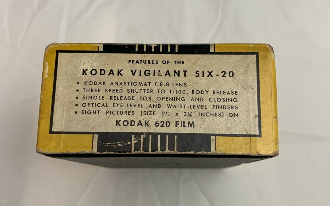 Vintage Original Box for Kodak Vigilant Junior Six-20~Box Only