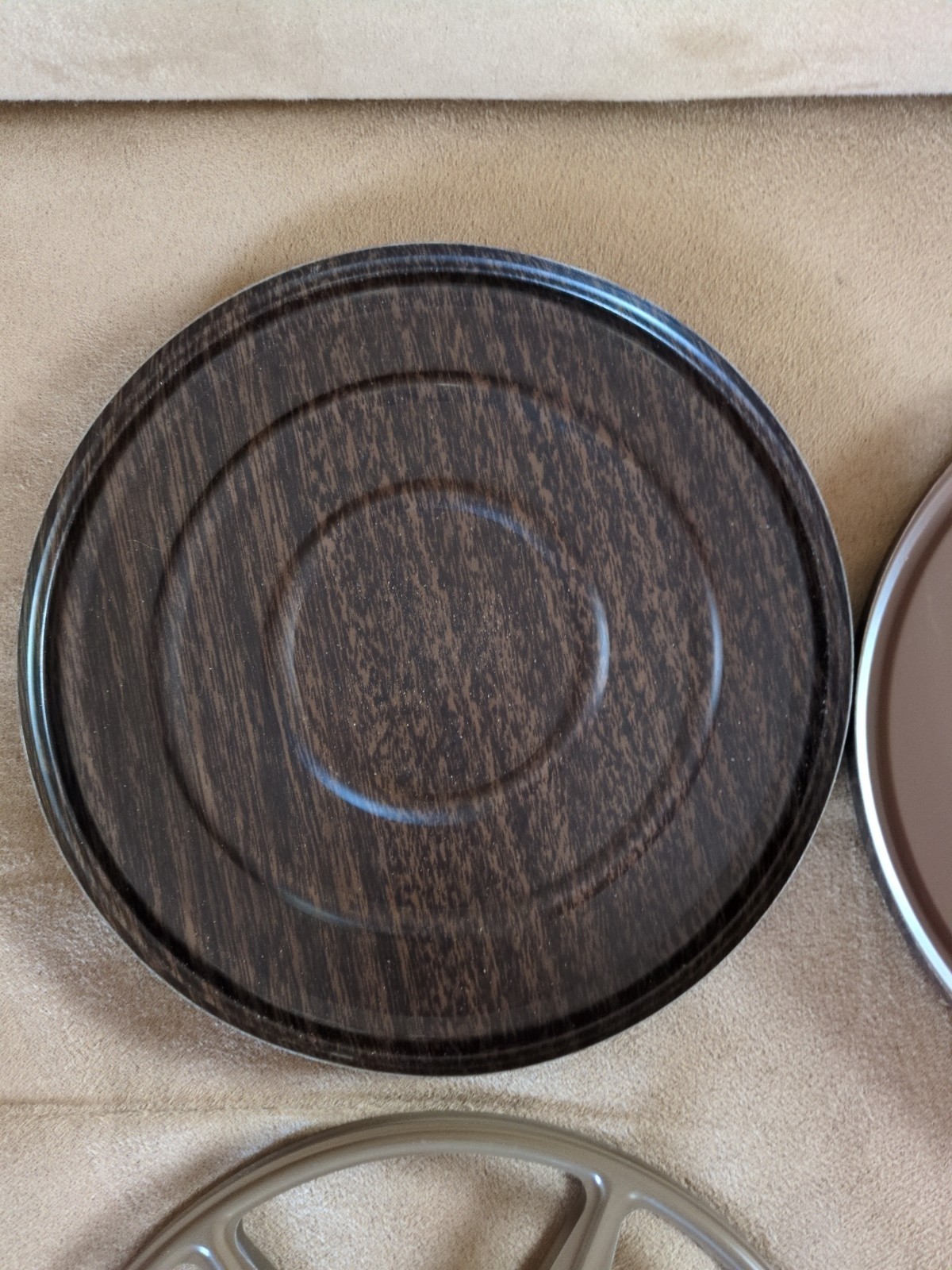 Vintage Harwood Super 8 mm Reel And Can Flip Top Dual Automatic Take Up 7″ Dia.