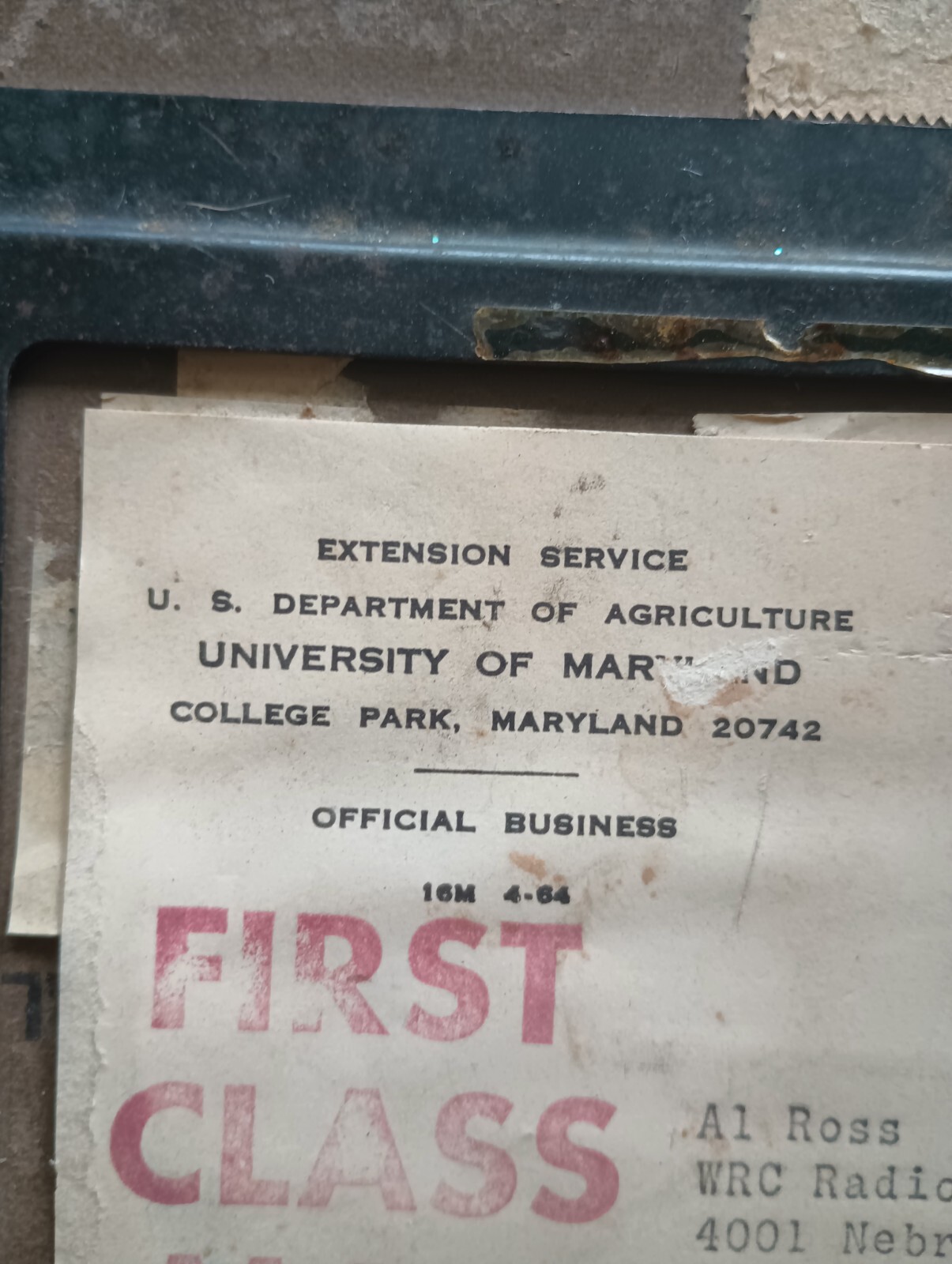 Vintage Film Case early 1960s University of MD, U.S. DEPT. OF AGRICULTURE