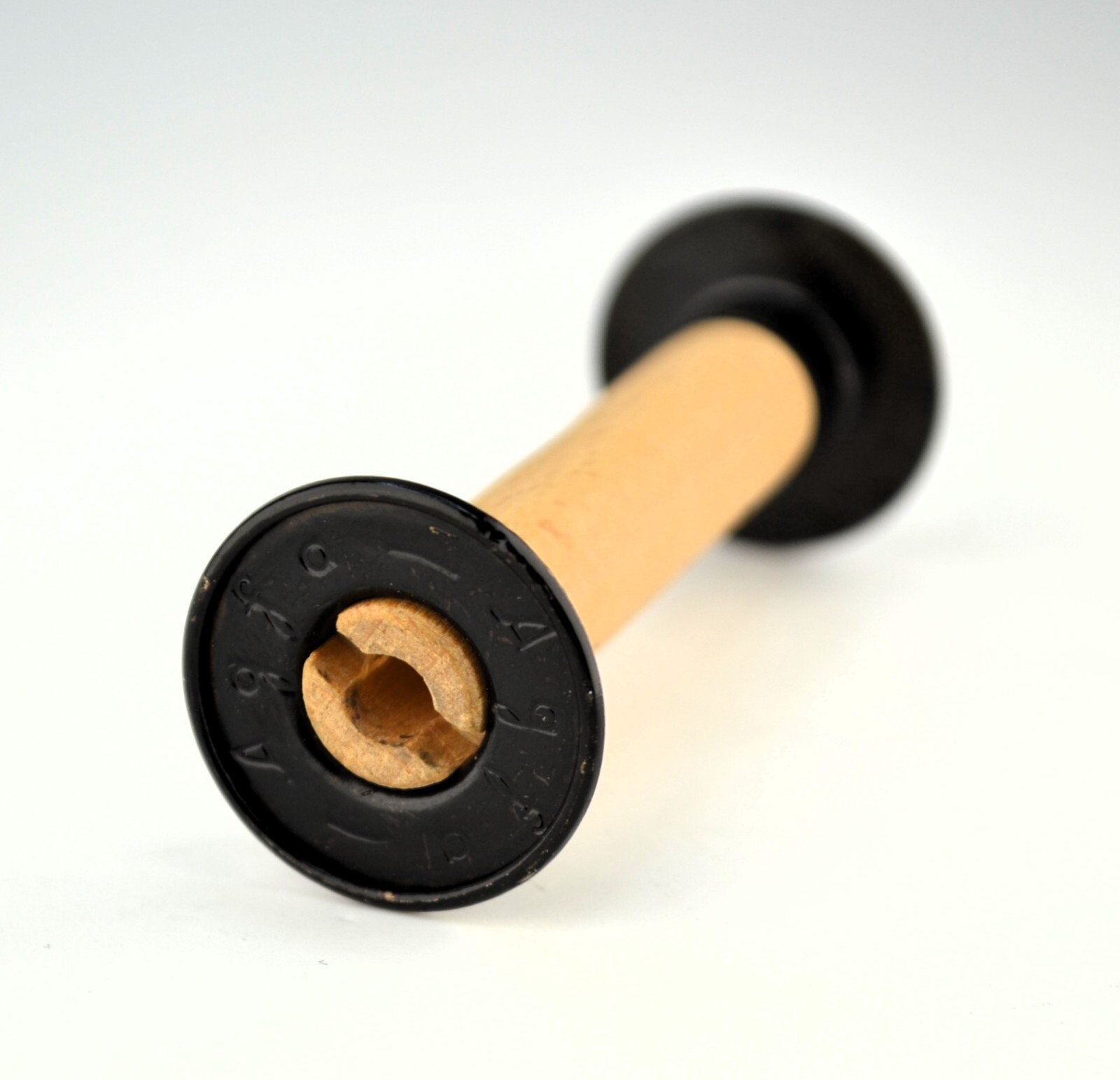 BELGIAN AGFA ORIGINAL WOODEN TAKE-UP 120mm SPOOL FOR MEDIUM FORMAT CAMERAS
