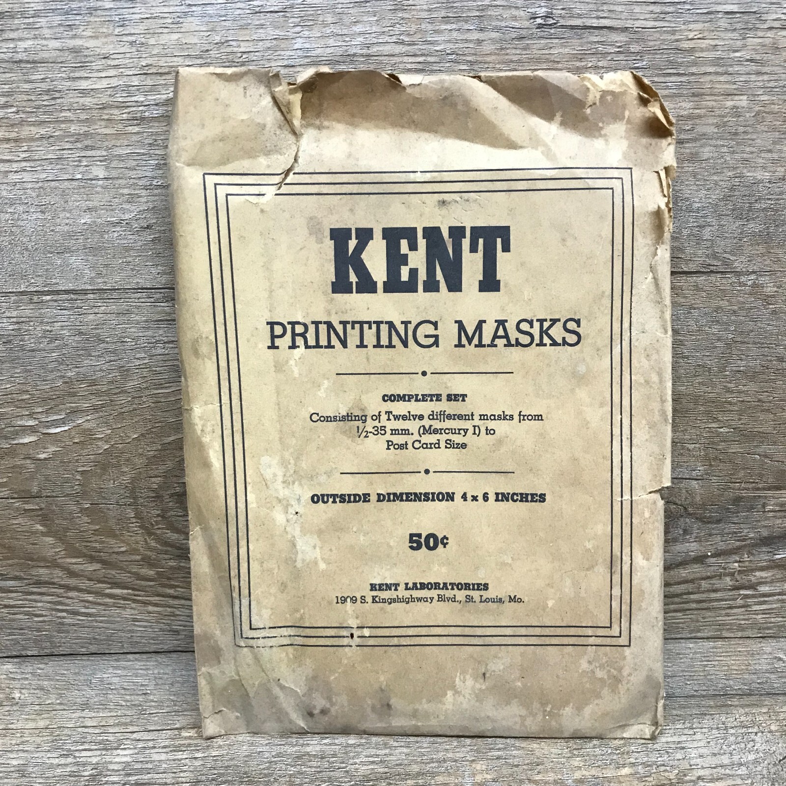 Vintage Printing Masks by Kent Laboratories Photography Condition Is Pre-Owned