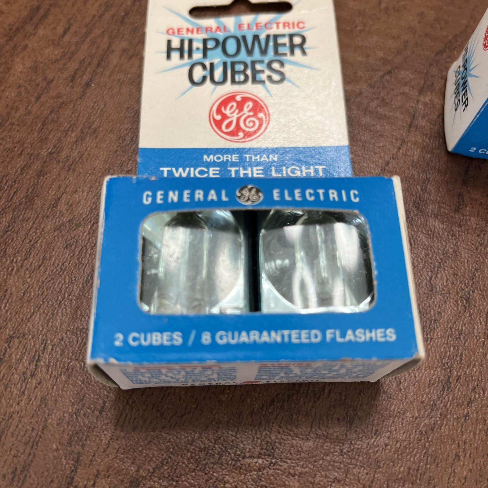 GE Hi-Power Flash Cubes Original Dealer Box 2 Cubes Each Total 4Cubes