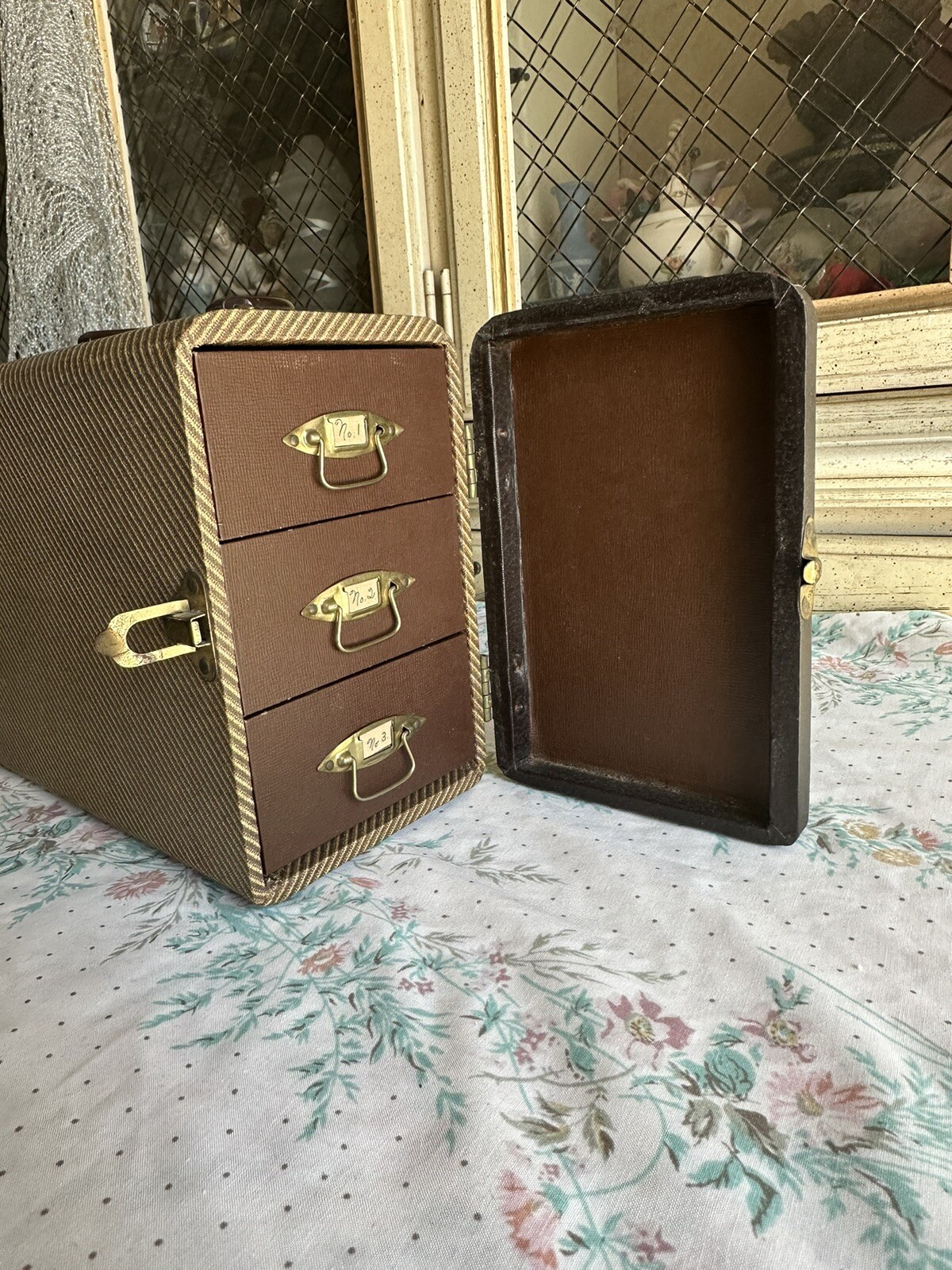 VINTAGE BARNETT & JAFFE BAJA USA Suite Case SLIDE 3 Drawer Holder
