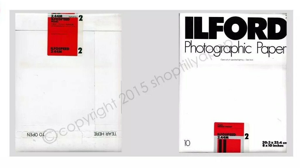 ilford Pearl medium weight Photography Paper 2.44m 10 sheets BNIB & Sealed