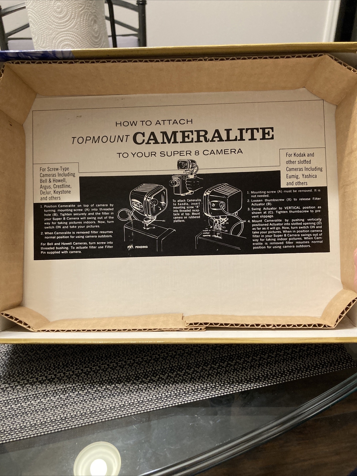 VTG GE Acme-Lite Cameralite Super8 Complete Kit #71 Top Mount TESTED WORKS