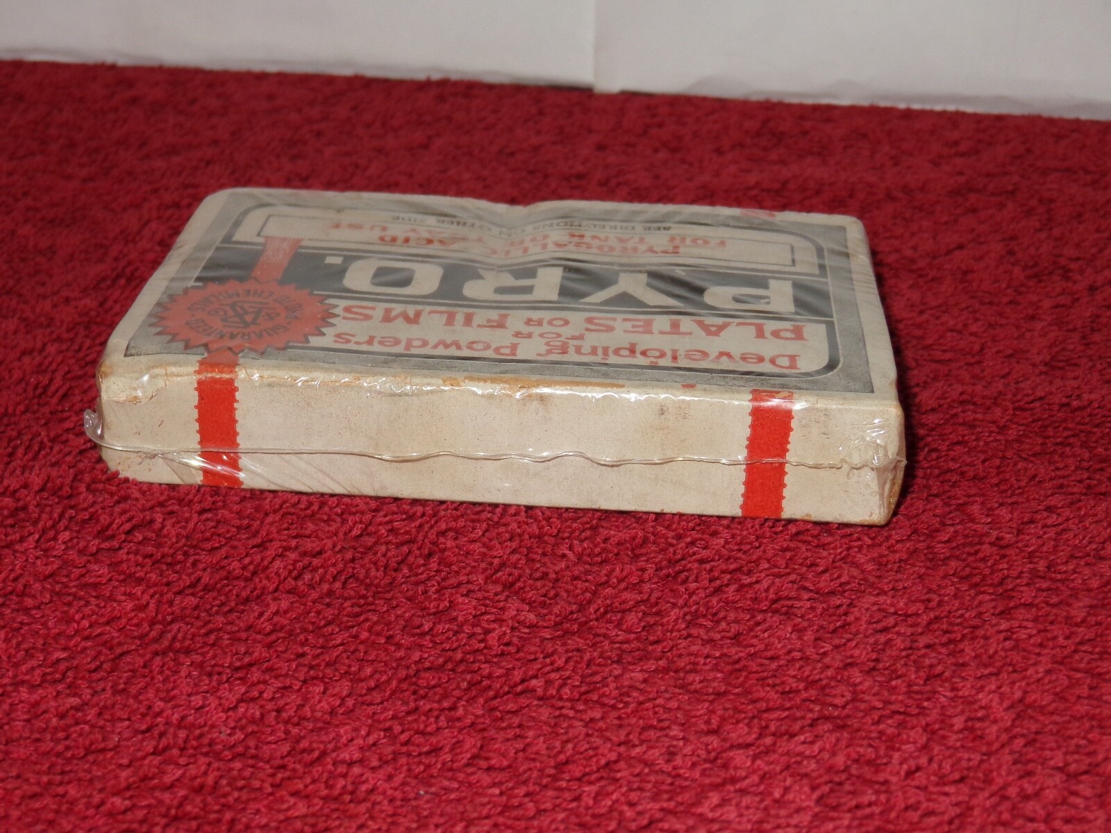 ANTIQUE 1910 PYRO NOS FILM DEVELOPING POWDER FOR A CAMERA! SEALED 115 YRS OLD B5