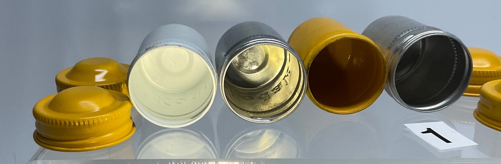 4 VTG Lot Kodak 35mm Film Roll Embossed Container Metal Tin Can Canister yellow