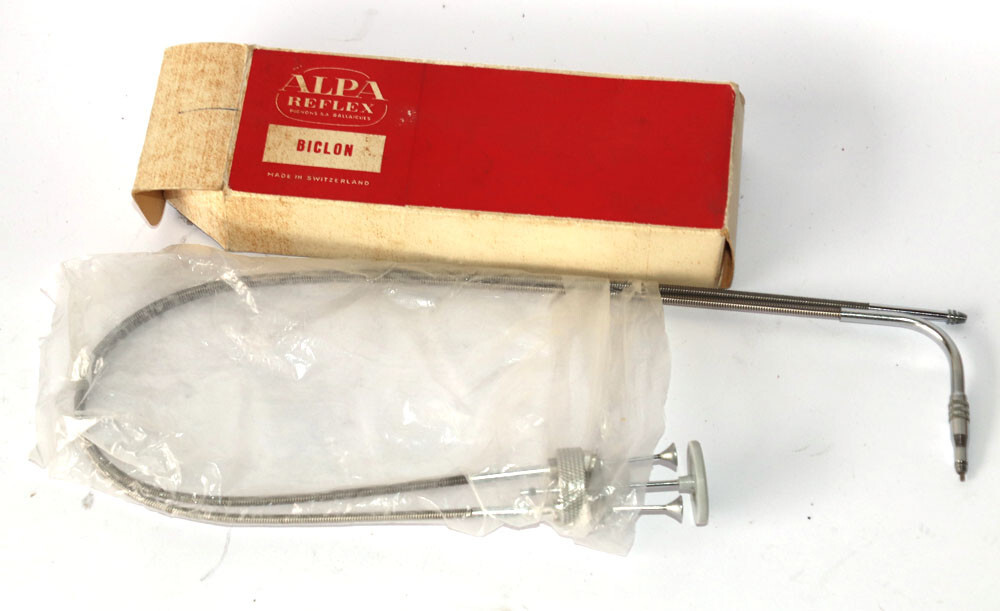 Alpa BICLON twin cable release and original owners book for 10d