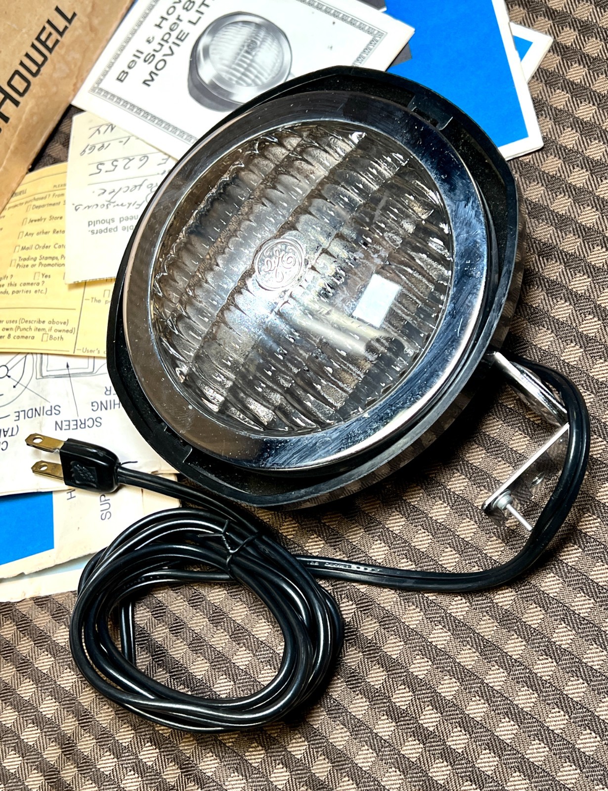 Bell & Howell Super 8 Movie Light #41969 Projector Camera Film Photo Indoor Lamp