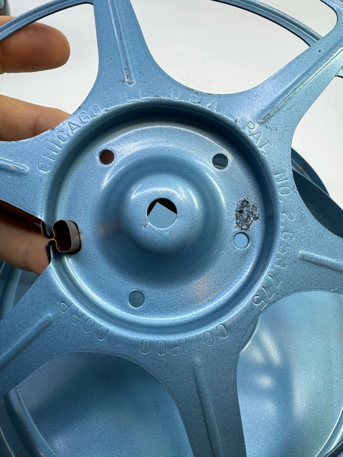 Vtg 8mm Film Blue Reel and Blue Case