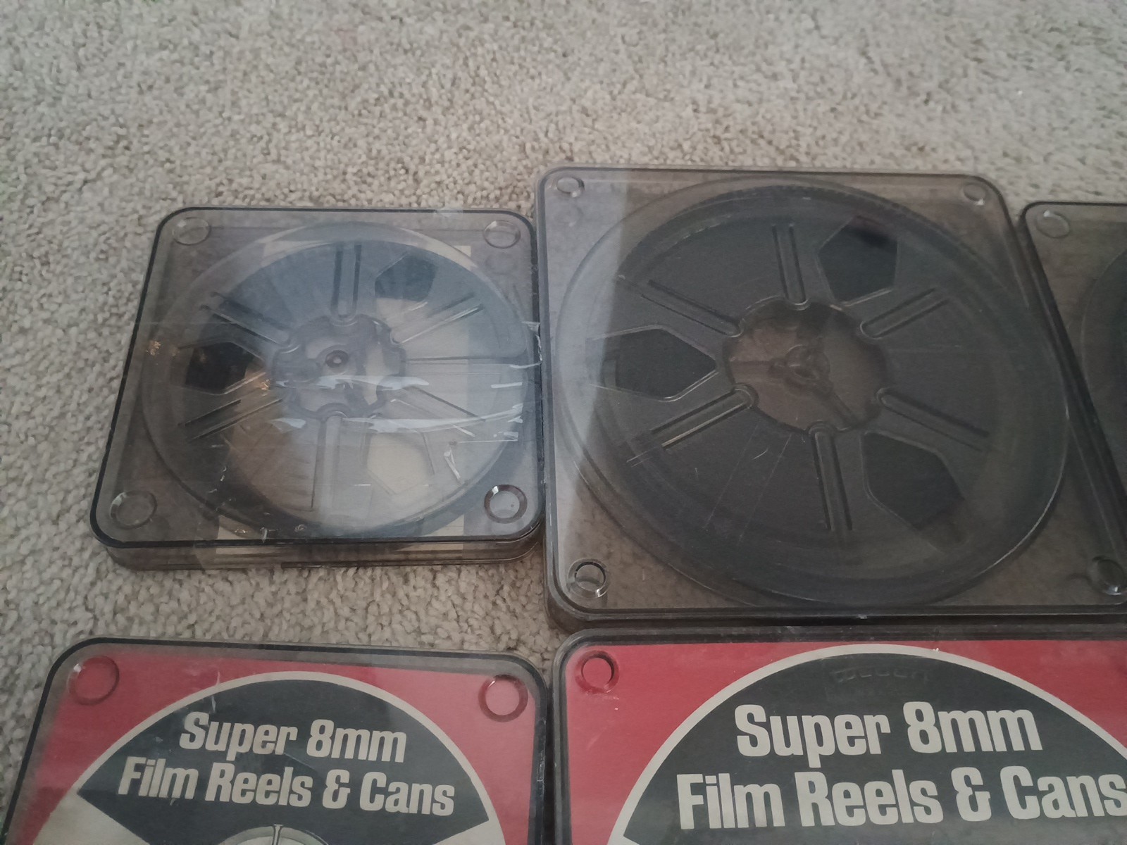 Tuscan Star-D dual 8mm film reels,cans Automatic load 400ft ,200ft 6 Lot