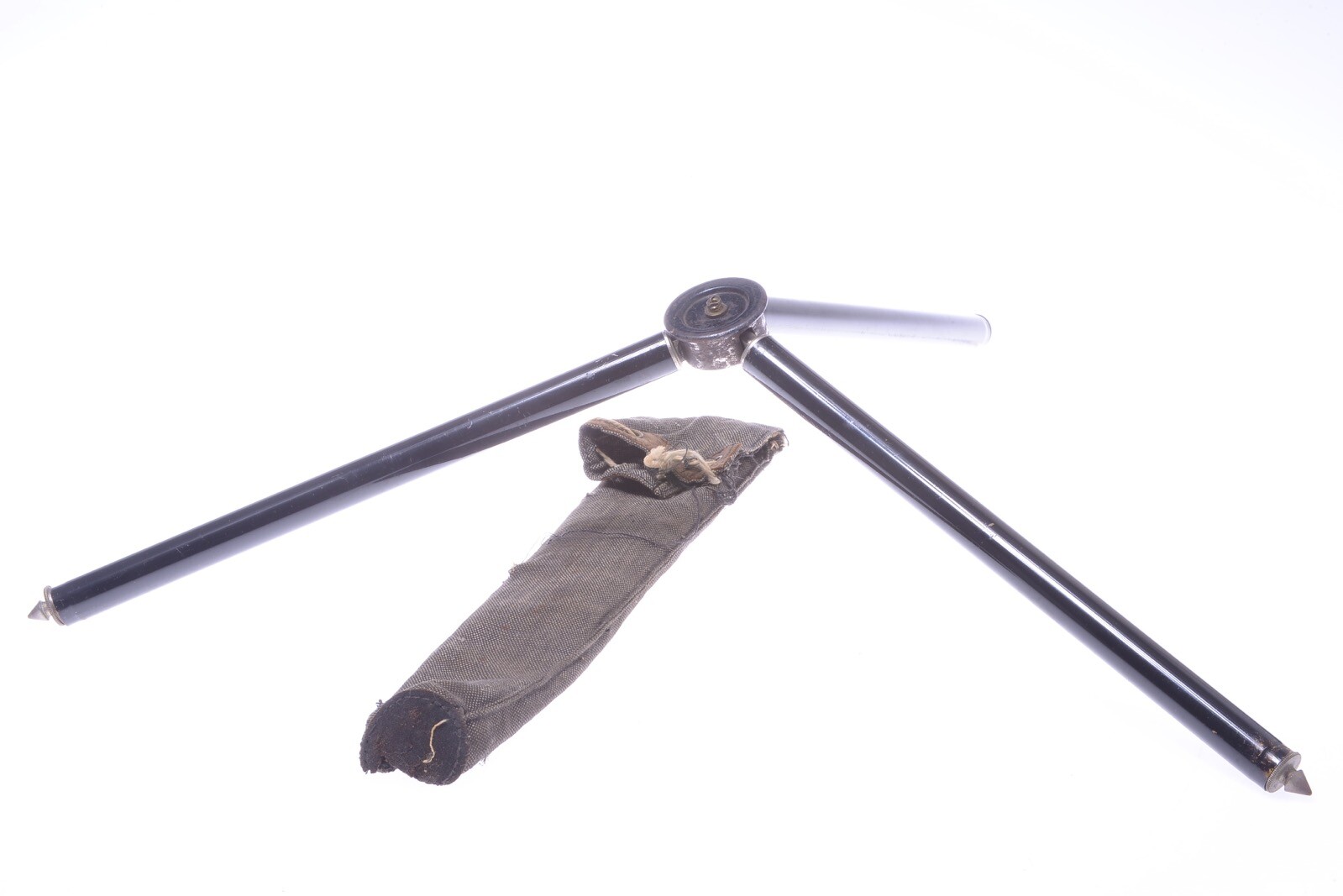 ✅ ANTIQUE METAL TRIPOD 124.5CM, 49″ GLASS PLATE 127, 120 ROLL FILM CAMERA