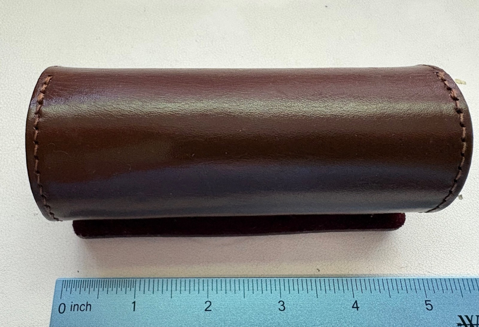 Original Leather Kern Paillard Bolex LENS CASE for 75mm f2.8 Yvar Lens