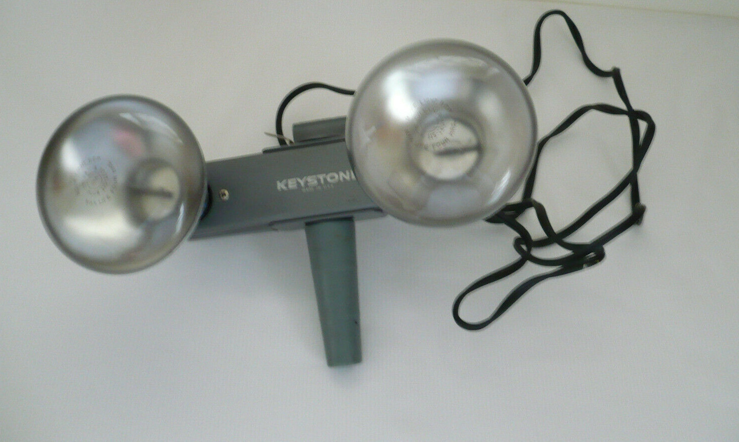 Vintage Keystone Twin Bulb Movie Light – #E23714 Works