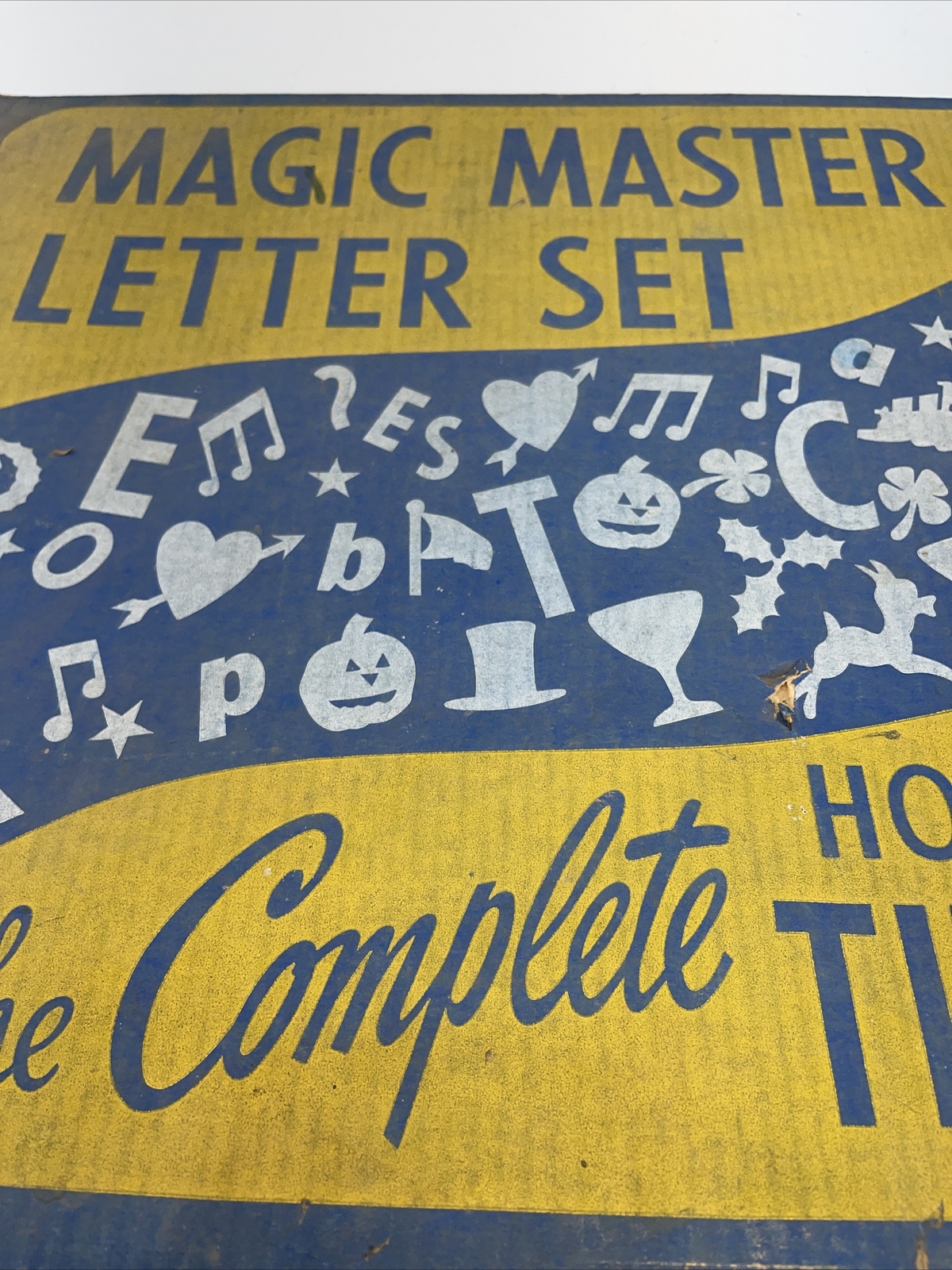 Vintage Home Movie Title Board 1950 Magic Master Letter Set