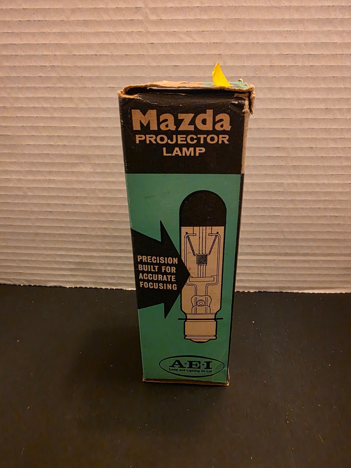 Vintage Mazda Projector Lamp A-E-I England Base Up Burning 240V NOS