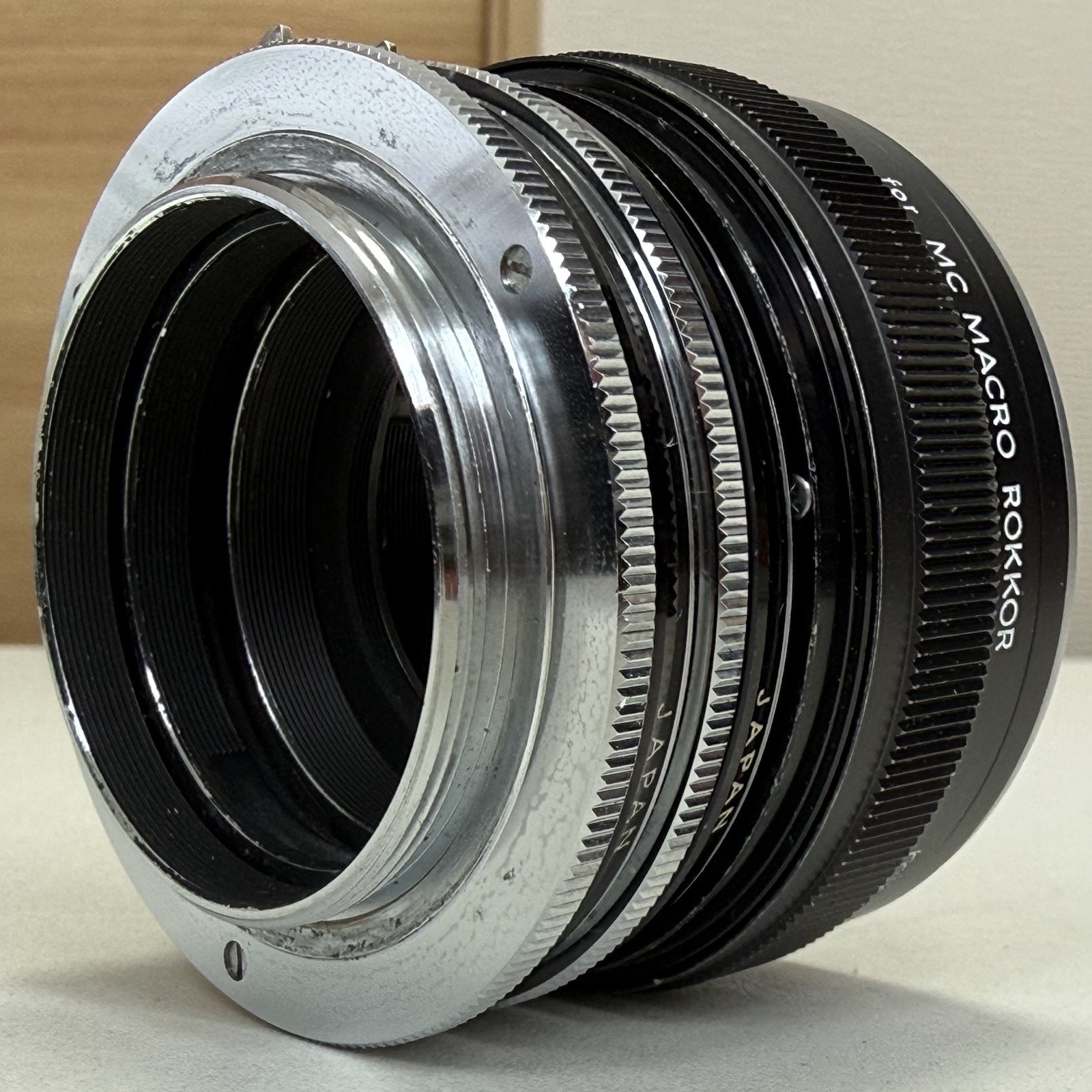 Minolta SR/MD Macro Extension Tube Set No.1 & No.2 1:2–1:1 for Macro Rokkor Lens