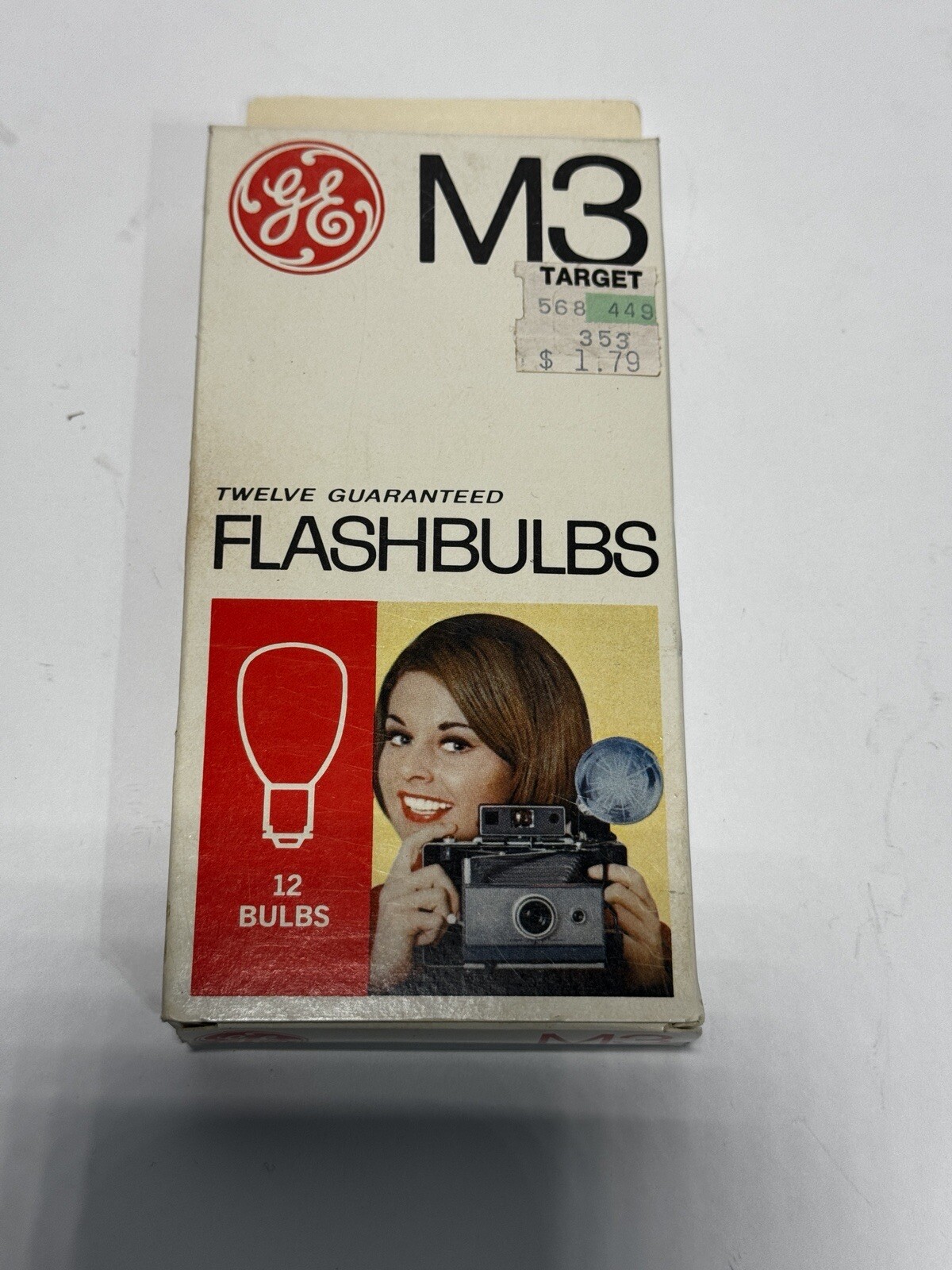 Vintage GE M3 Clear Flash Bulbs 12 Per Box Quantity Available Unopened NOS