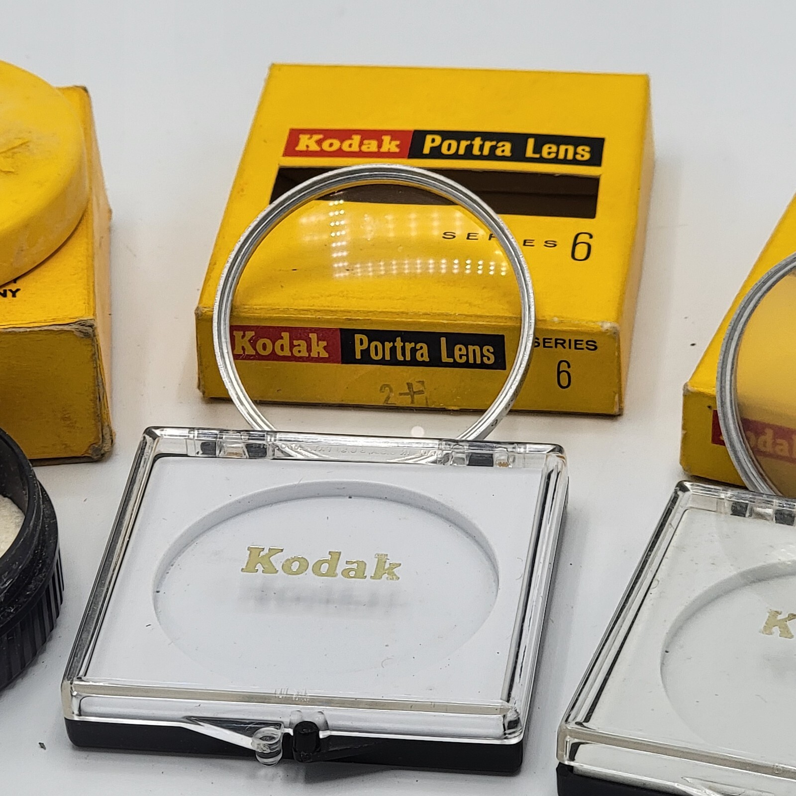 Kodak Series VI Portra Lens Lot of 4, includes Lens, Plastic Cases & Boxes READ