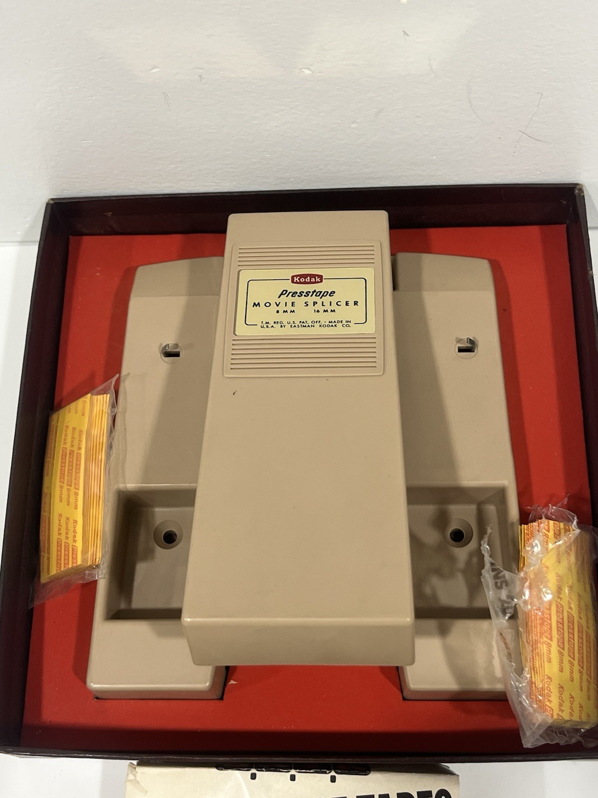 Kodak Presstape Movie Splicer 8mm And 16mm Original Box No 64 Vintage USA Made