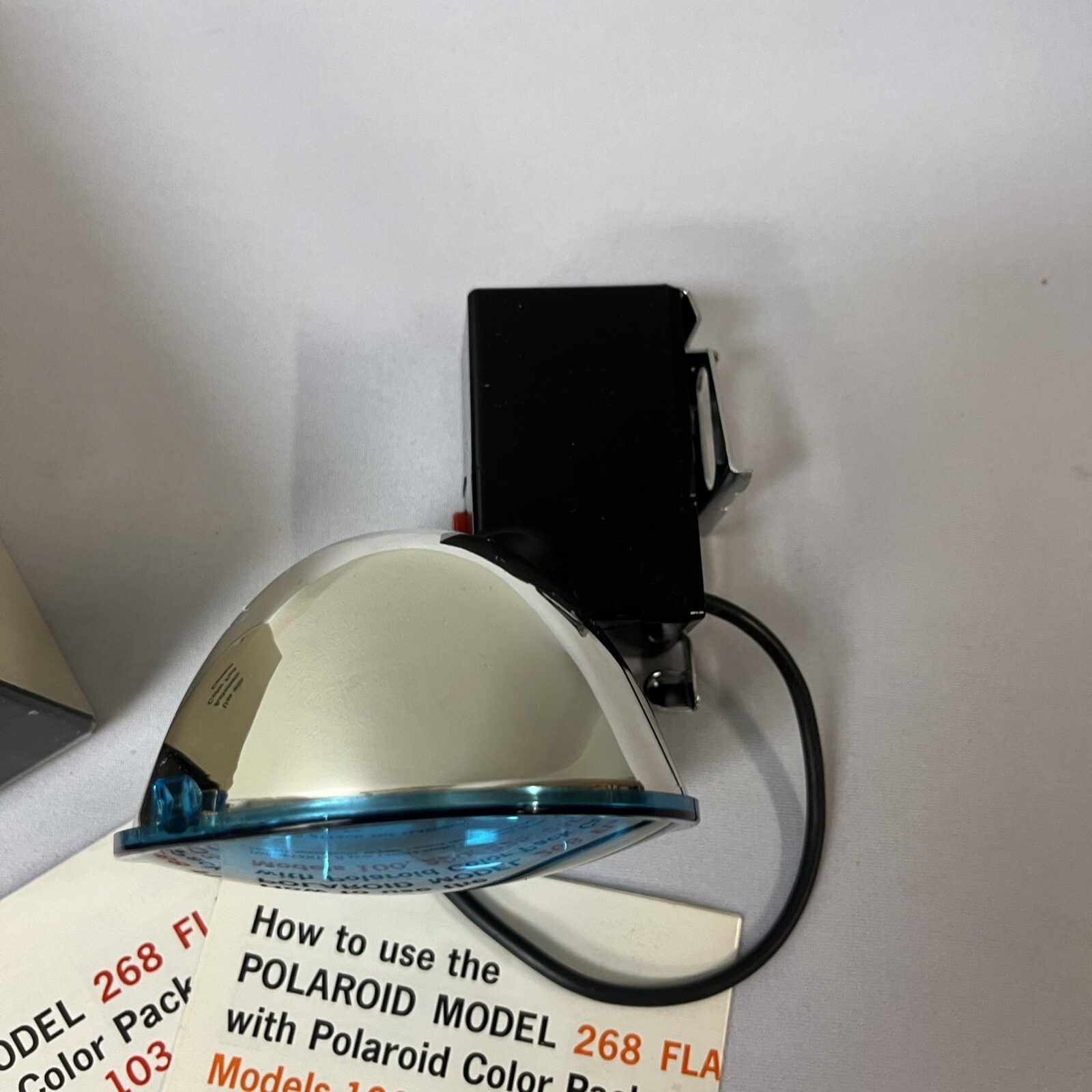 Vintage Polaroid Flash Gun Flash Bulb #268 w/ Instructions & Original Box