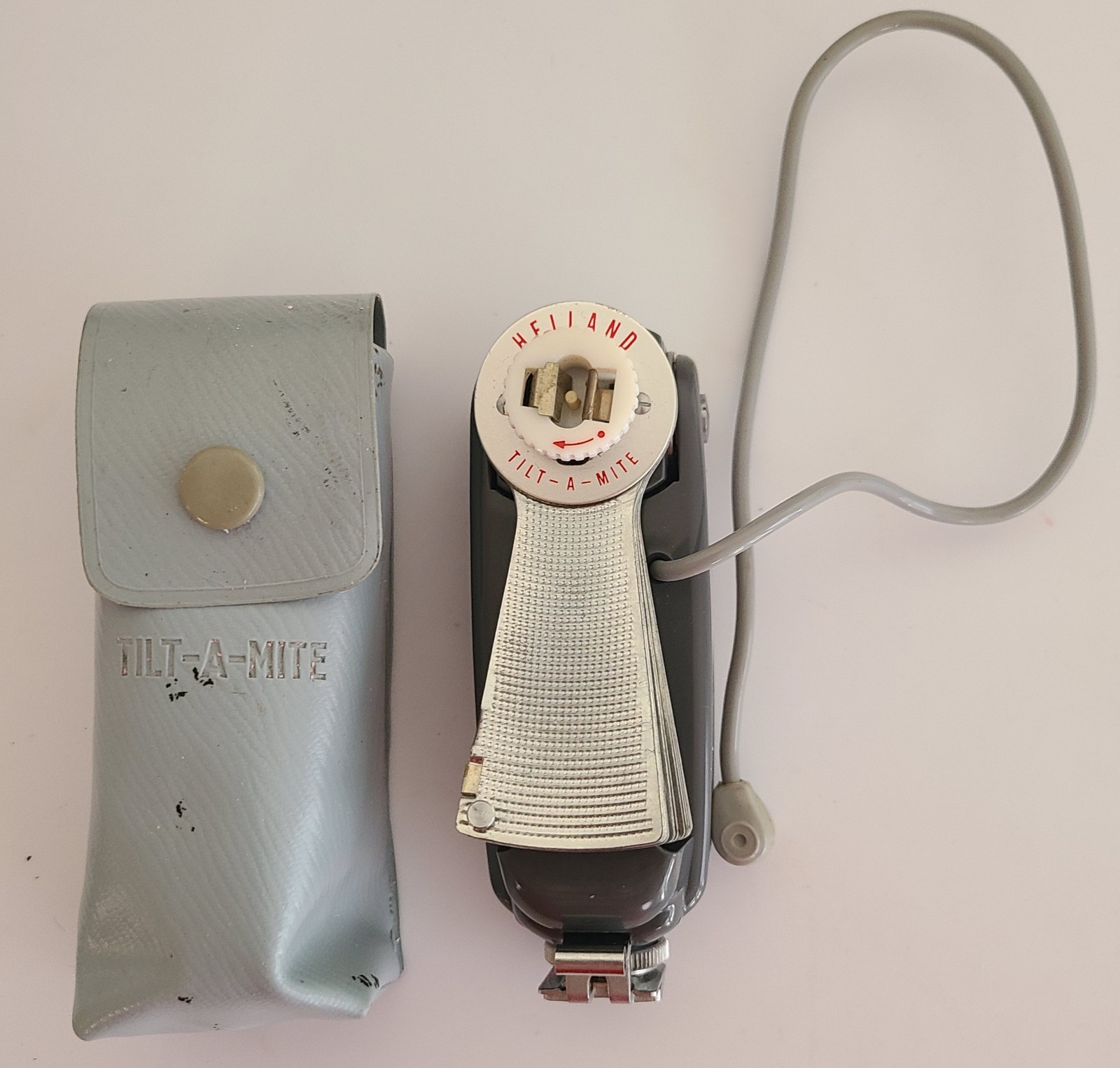 Heiland Tilt-A-Mite Flash w/Case Made In Japan Camera Attachment Vintage