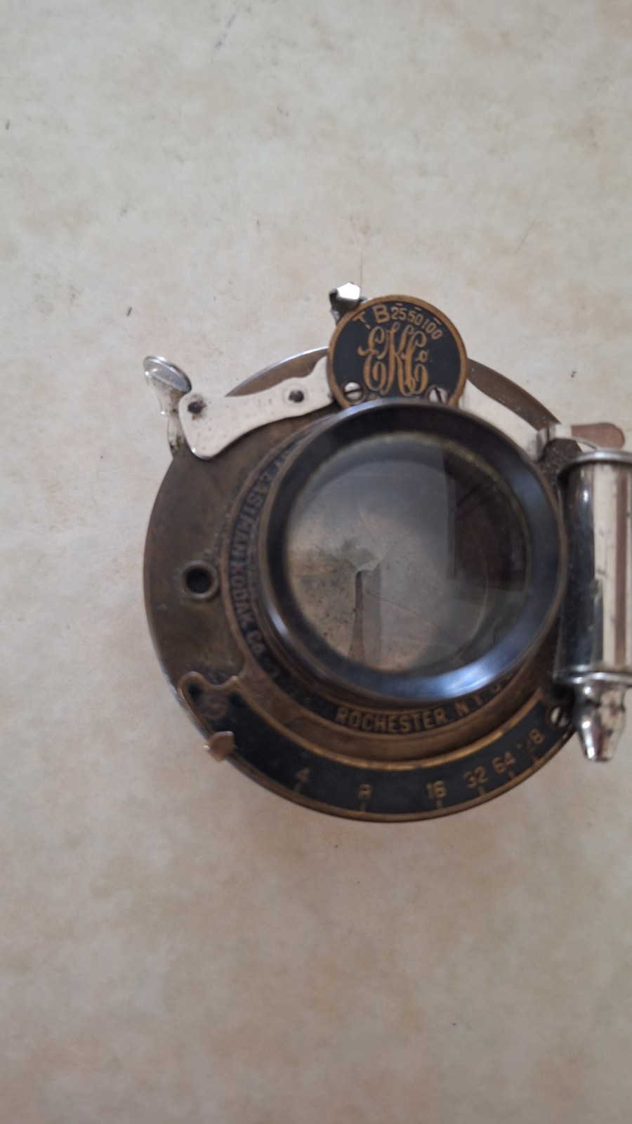 Antique KODAK 1910 Ball Bearing CAMERA LENS Bausch Lomb Planatograph