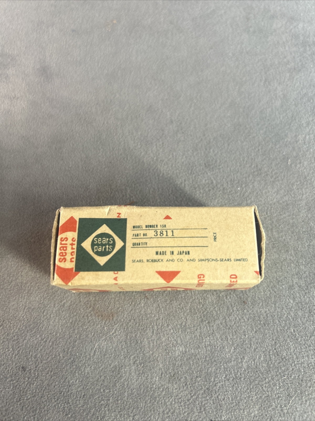 Vintage Sears Parts Lightbulb Model No. 158 Part No. 3811 New Old Stock