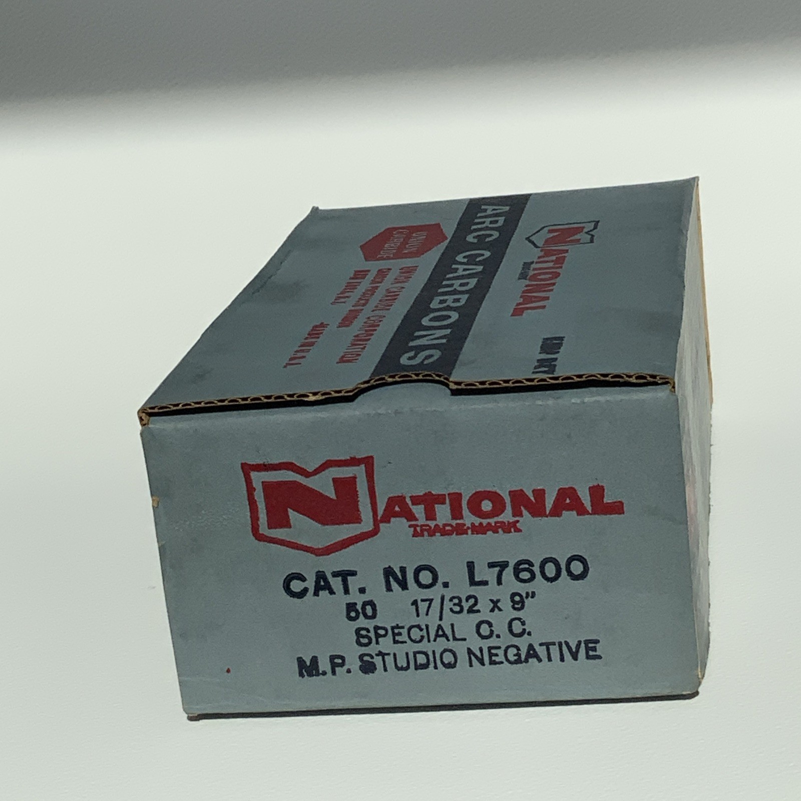 50 National Negative Carbon Arc Rods 17/32’ x 9”