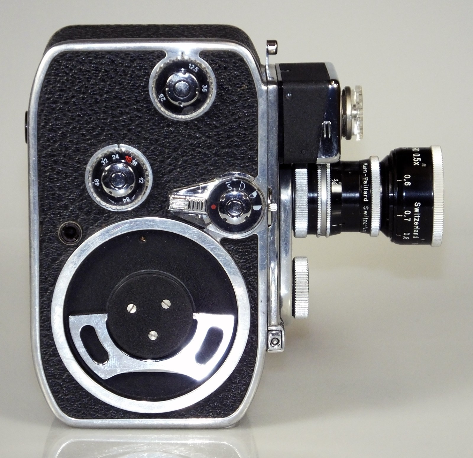 Hyper-Kern-Paillard 0.5x Accessory Lens for D-Mount Bolex Lenses w/Case + Caps