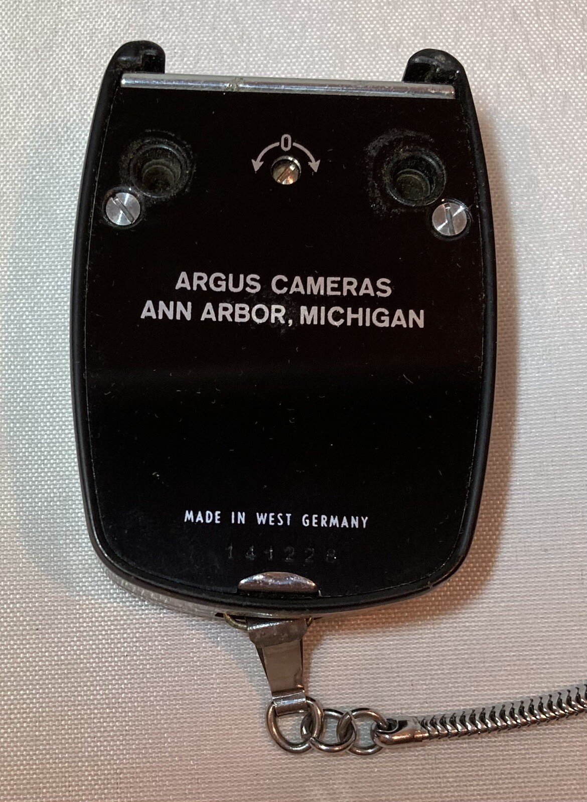 Argus L3 Light Meter Leather Case and Chain Vintage Working Photography